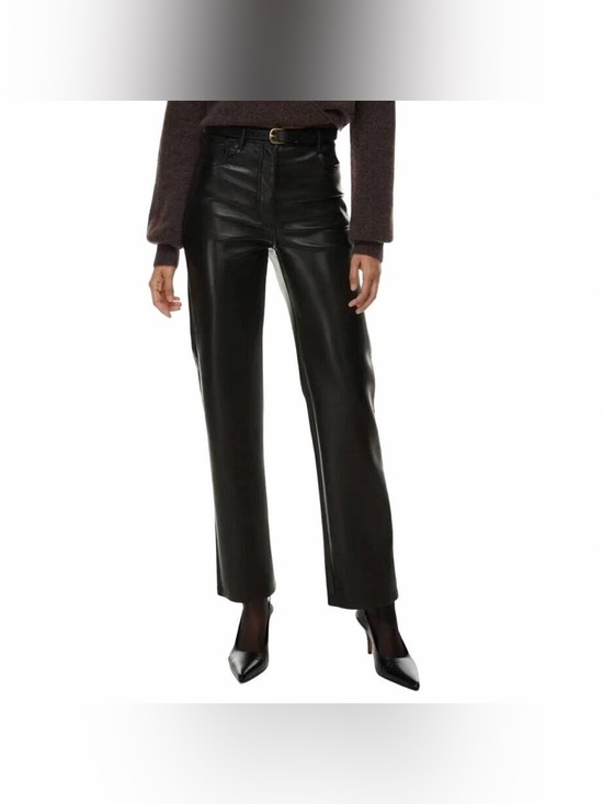 Wilfred Pants - Wilfred Black Faux Leather Pants